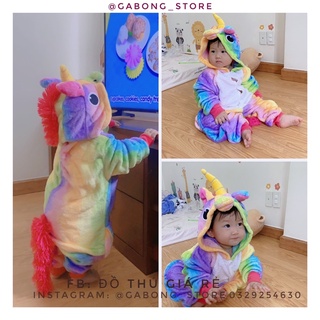 ⚡️ẢNH THẬT ⚡️ bộ đồ thú cho bé uniconr cầu vồng 🏳️‍🌈🌈