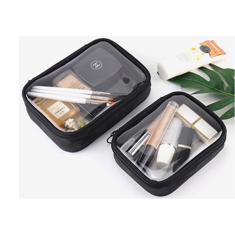 Túi Đựng Mỹ Phẩm Trong Suốt Chống Thấm Nước Có Dây Kéo Size S/M/L