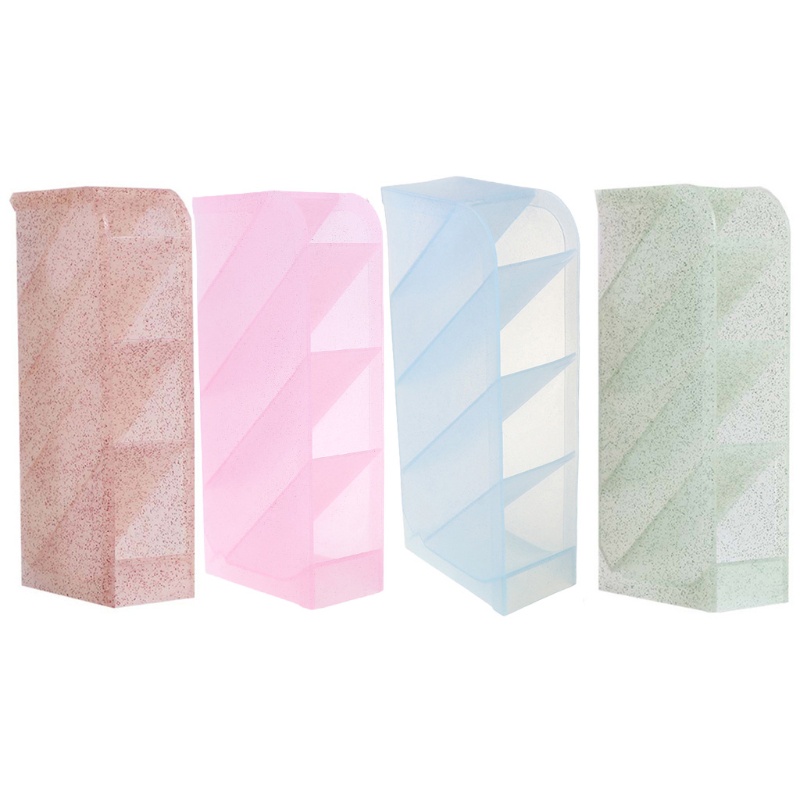 Giá Đỡ Cọ Trang Điểm 4 Ngăn Bằng Nhựa Bền Sức Chứa Lớn