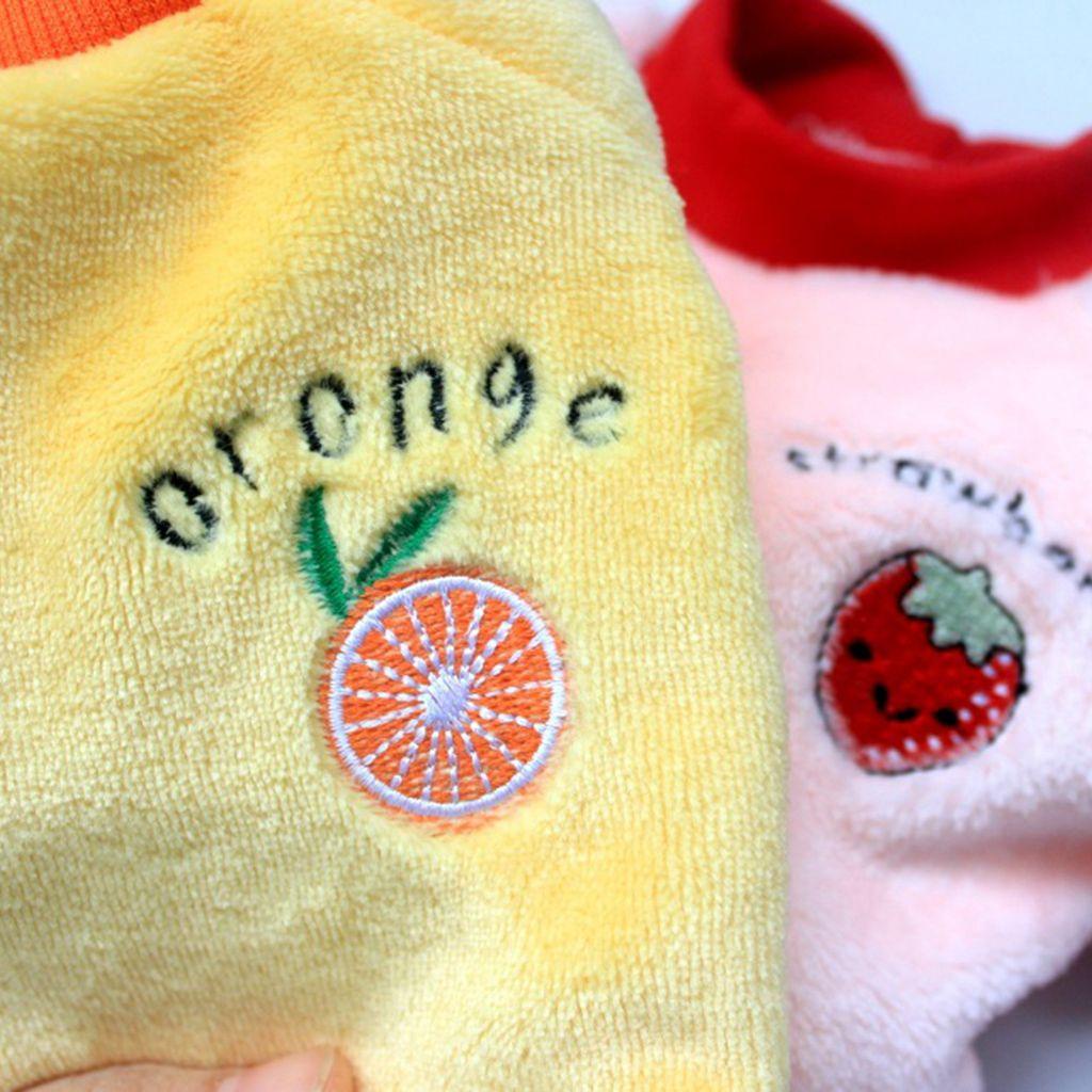 Áo Khoác Giữ Ấm Nhiều Kích Cỡ In Họa Tiết Trái Cây Dễ Thương Thời Trang Mùa Đông Cho Thú Cưng