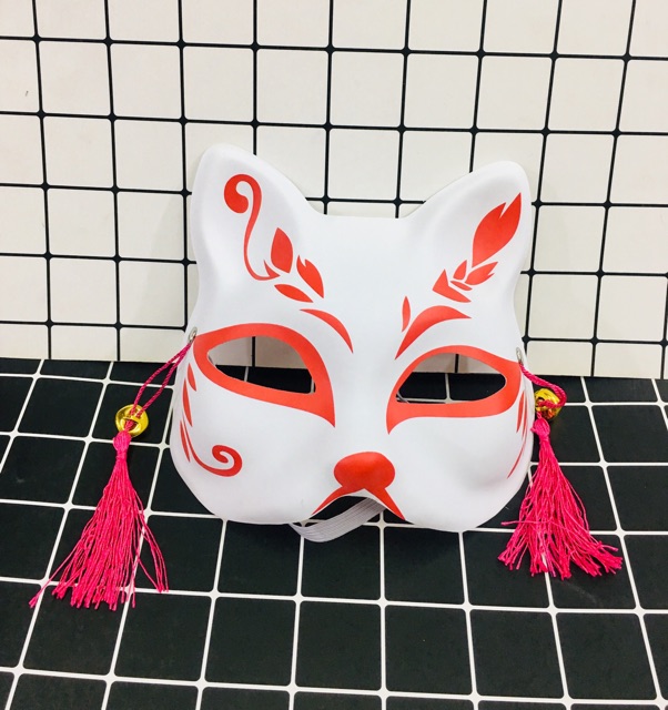 Mặt nạ anime hoá trang cosplay cáo nửa mặt mẫu ngẫu nhiên