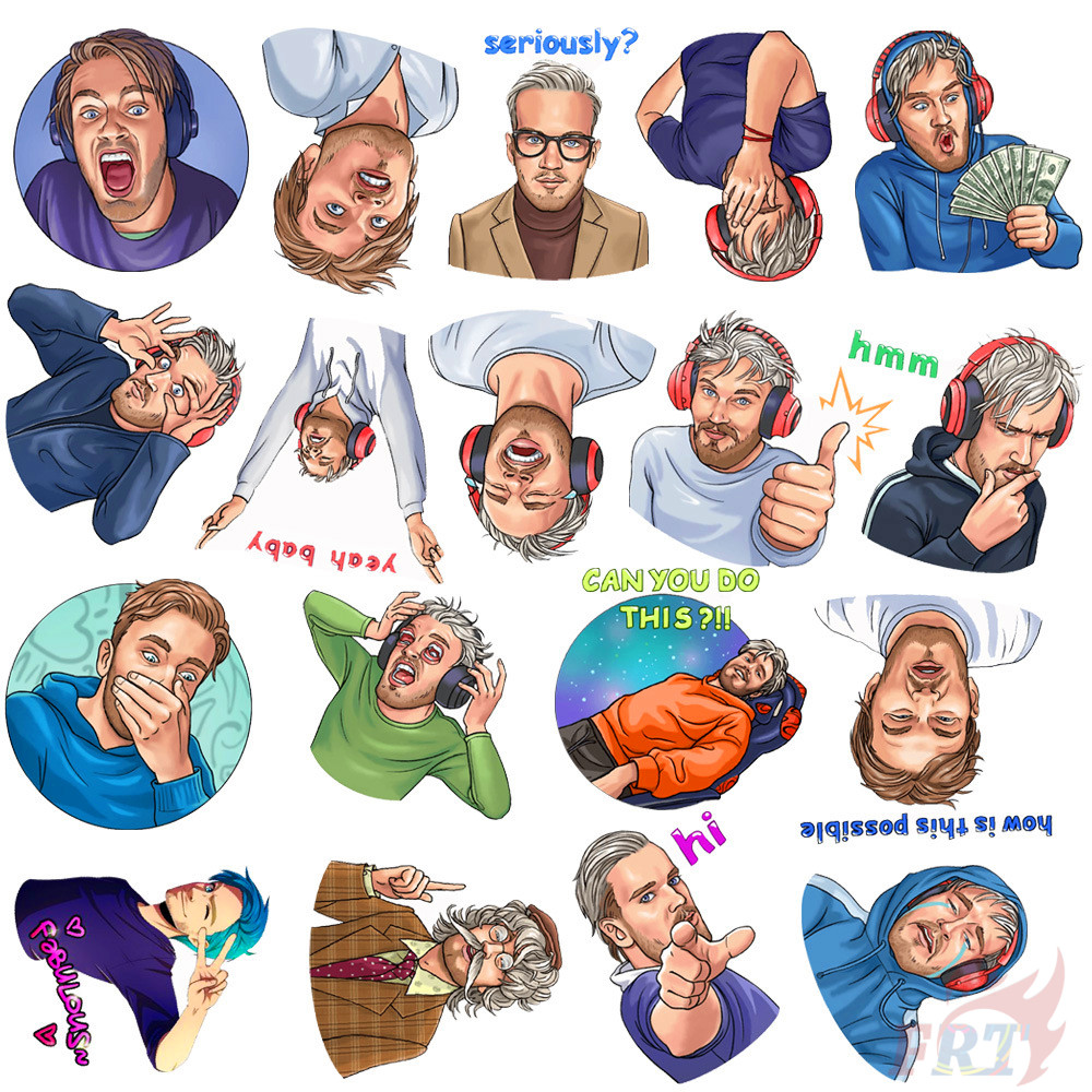 ❉ PewDiePie:Legend of The Brofist - POP YouTube Internet Celebrity Stickers ❉ 30Pcs/Set Waterproof DIY Fashion Doodle Decals Stickers