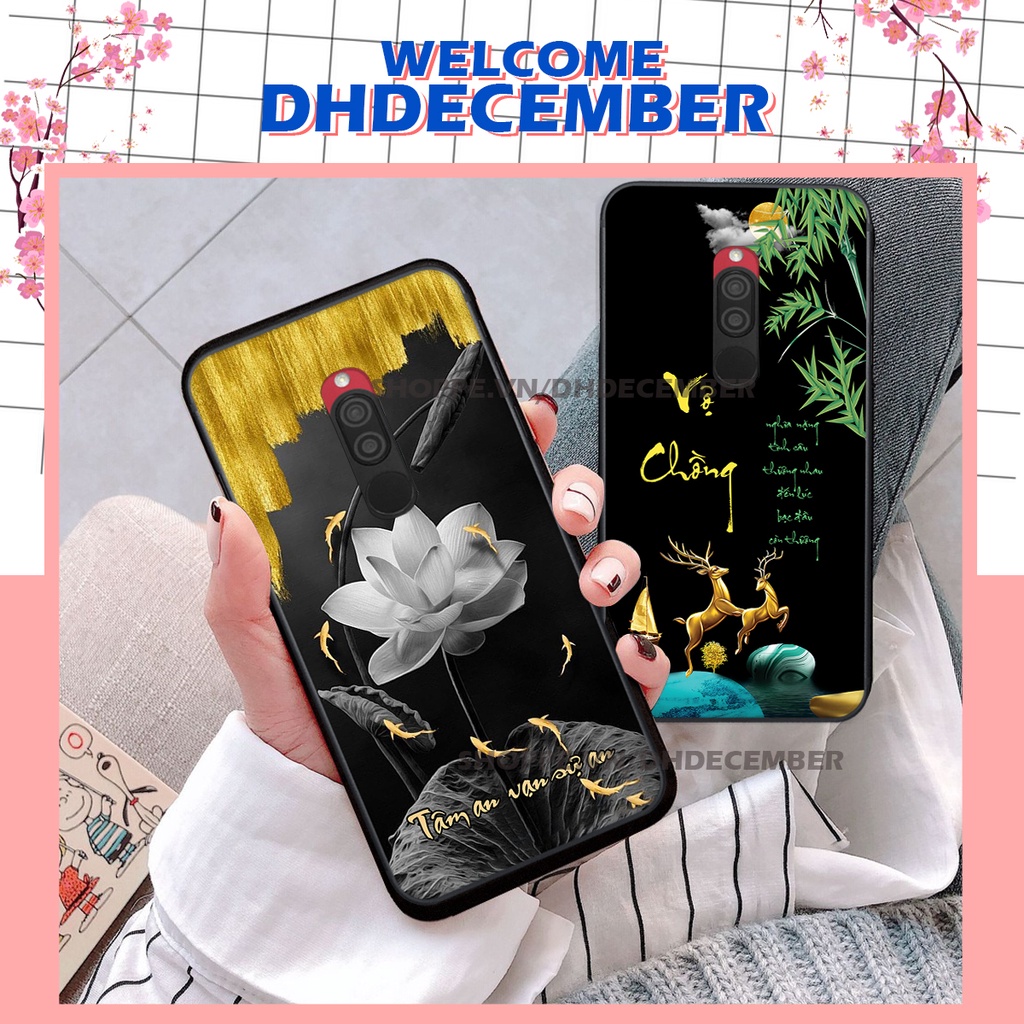 Ốp lưng Xiaomi REDMI 8 in hình thư pháp tâm an vạn sự an ,mã đáo thành công SIÊU CHẤT