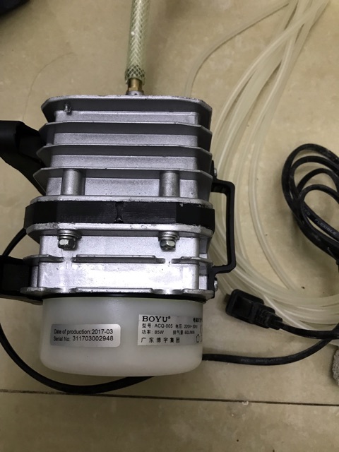 MÁY TẠO SỤC OXY CHO BỂ CÁ LOẠI 220V-85W CẢ BỘ