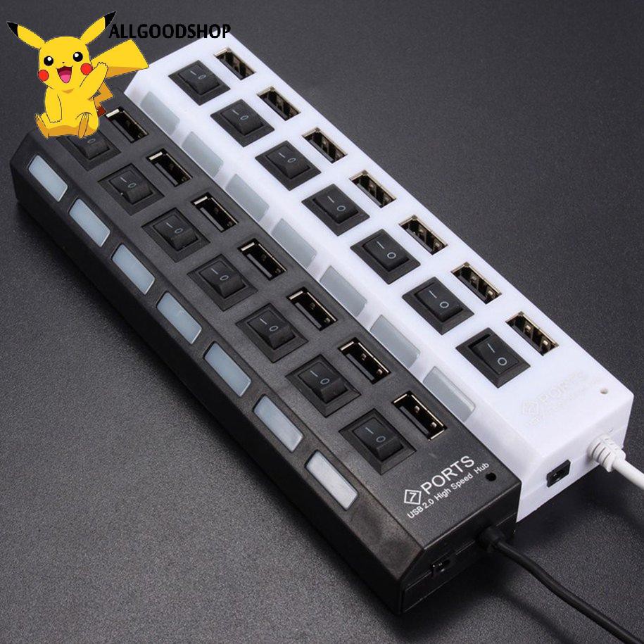 BỘ CHIA 7 CỔNG USB HUB 2.0 CÓ CÔNG TẮC-High Speed