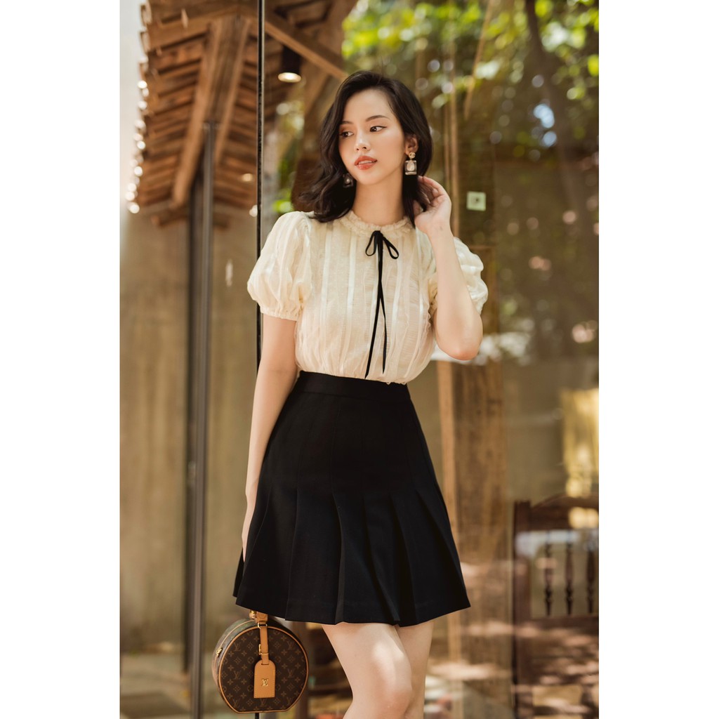 Chân váy tennis xếp ly cạp cao -HBZ341