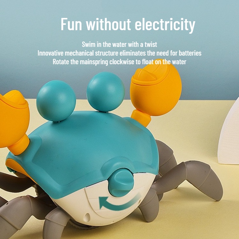 Đồ Chơi Hình Con Cua Lên Dây Cót Bằng Nhựa Cho Trẻ Em