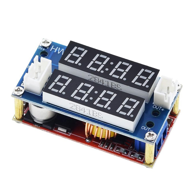 CC/CV Step Down 5A Adjustable Power Module LED Driver with Voltmeter Ammeter Buck Battery Charging Module