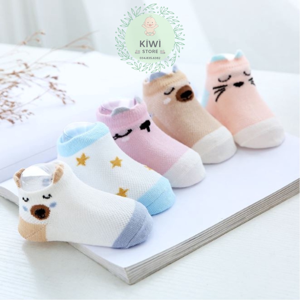 Set 5 đôi tất lưới Kids Socks siêu đáng yêu cho bé ( giao màu ngẫu nhiên )