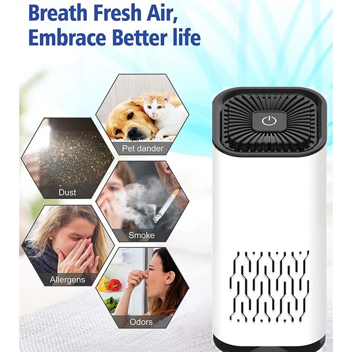 ⚡️Máy Lọc Không Khí ion Âm Air Purifier⚡️ Dùng Trên Xe Ôtô, Phòng Ngủ, Phòng Làm Việc, Spa, Phòng Trẻ Em...
