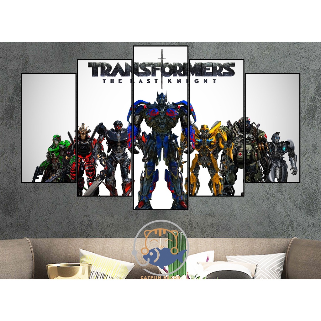 Tranh dán tường decor trang trí phòng TRANSFORMERS - BỘ 2