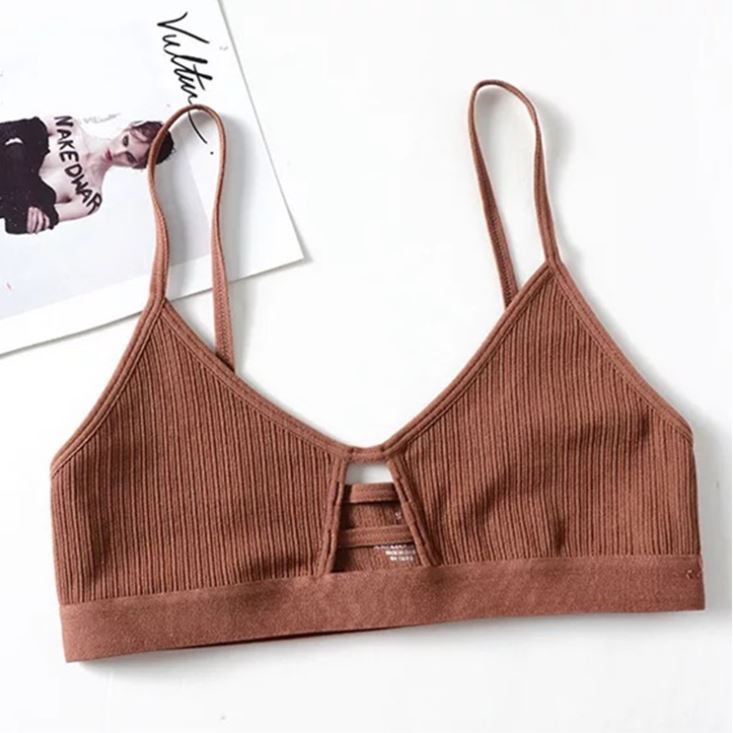 Áo Lót Bralette Cotton Mỏng Có Đệm Lót B308