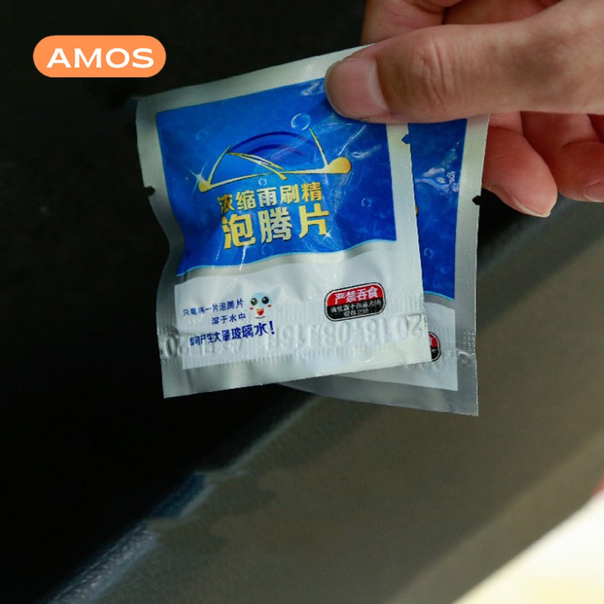 Viên sủi rửa kính AMOS tẩy sạch kính siêu sạch sáng bóng như sương ban mai