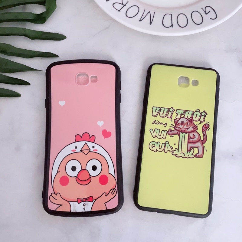 Ốp Samsung J7Prime Viền Nhựa Dẻo Hình Dễ Thương