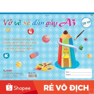 Vở vẽ xé KLONG A3; MS: 712