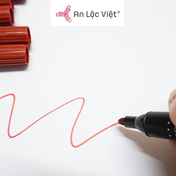 Set 5 Bút Lông Dầu Đầu Lớn, Có Thể Thêm Mực Wenyi 700 Nhiều Màu - (Xanh-Đỏ-Đen)