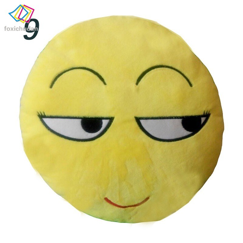 Gối tròn mềm mịn tạo hình Emoji dễ thương