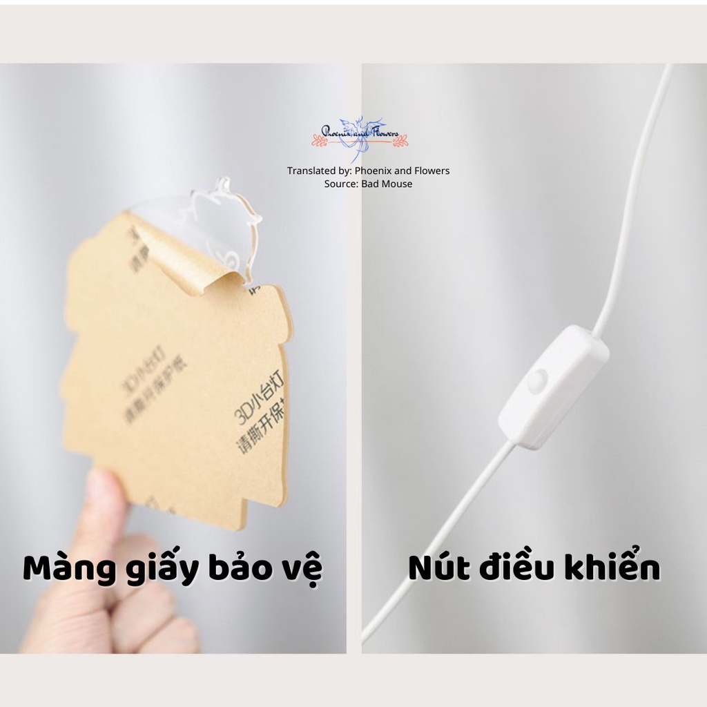 |Order Official| Đèn Ngủ Acrylic Animal Restaurant - Nhà Hàng Thú Cưng