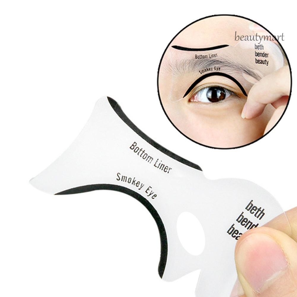 [Hàng mới về] Bộ 2 khuôn kẻ mắt mèo/mắt khói trang điểm chuyên nghiệp