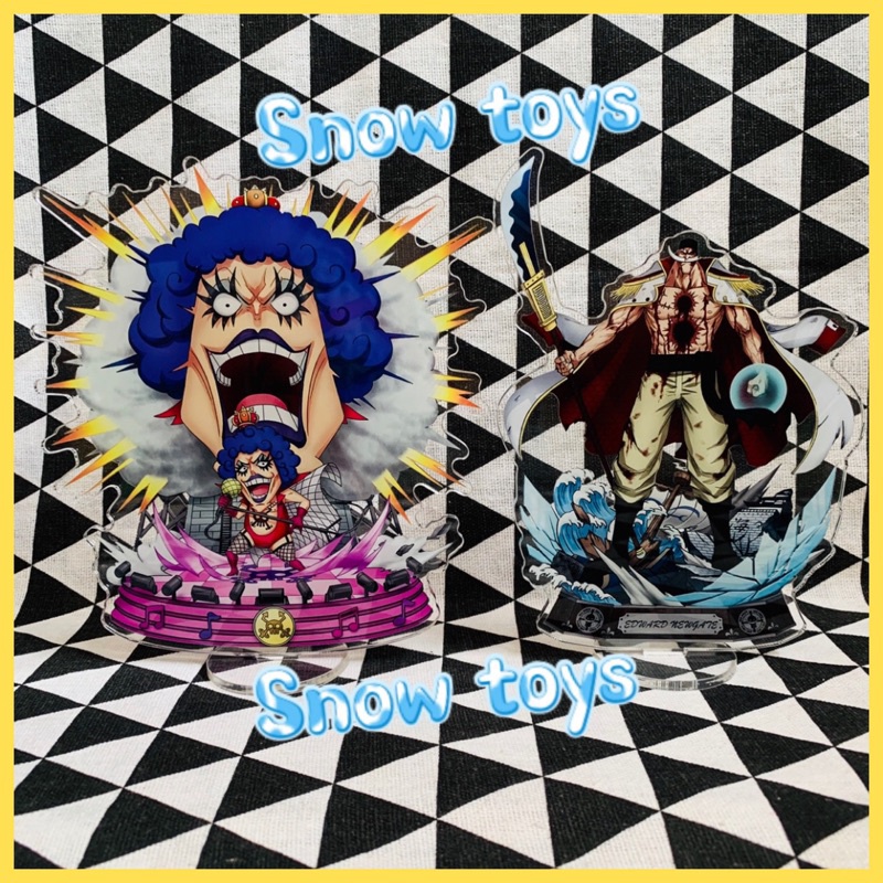 Mô Hình Tượng Standee Acrylic Mica - One Piece - Luffy Gear Sabo Ace Big Mom Râu Trắng Boa Hancock - 16cm
