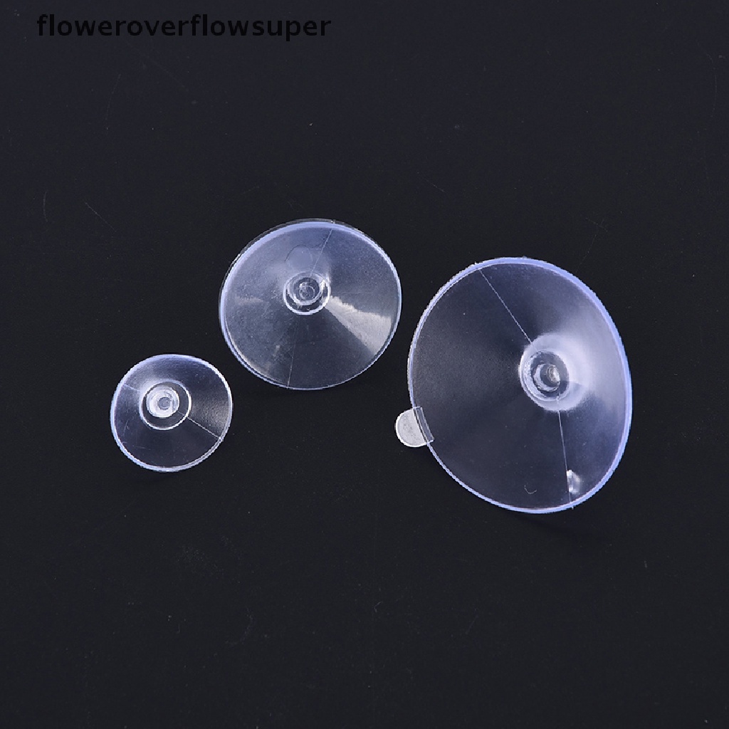 Set 50 miếng hít trong suốt hình đầu nấm trang trí đồ chơi