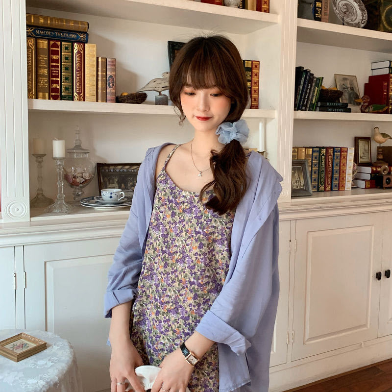 Đầm Hoa Phong Cách Hàn Quốc Xinh Xắn Cho Nữ