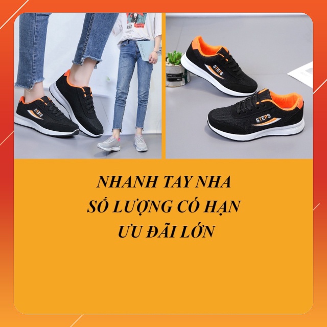 [GIÀY GIÁ SỈ] Giày thể thao nữ STEPS - Giày sneaker nữ LAGADO kiểu dáng trẻ trung, năng động phù hợp mọi đối tượng