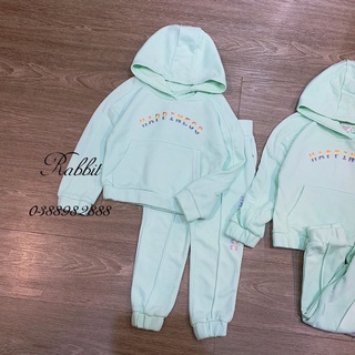 Bộ nỉ Primark xanh ngọc