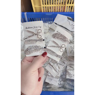 Kẹp Tóc Nữ Hàn Quốc Đính Đá - Ngọc Trai