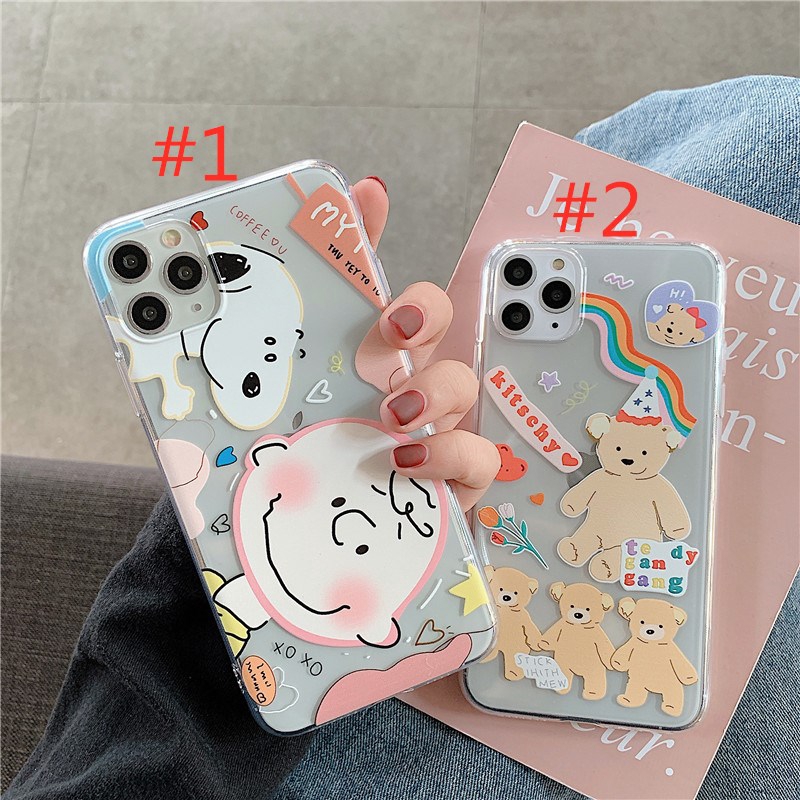Ốp điện thoại họa tiết chú chó snoopy cho iPhone 11 11pro Max 6 6plus 7 8 7plus 8plus X XR Xs max | BigBuy360 - bigbuy360.vn