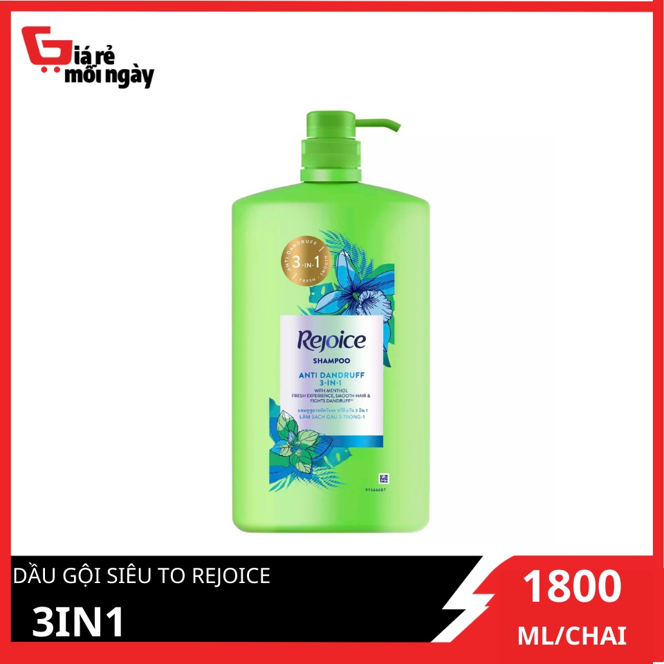 Dầu gội siêu to Rejoice 3in1 1800ml