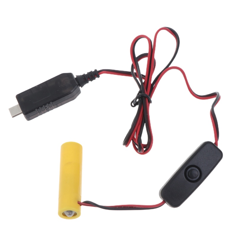 Dây Cáp Nguồn Loại C Dài 1.9m Có Thể Thay Thế 3xAA Cho Đèn LED Cây Thông Giáng Sinh