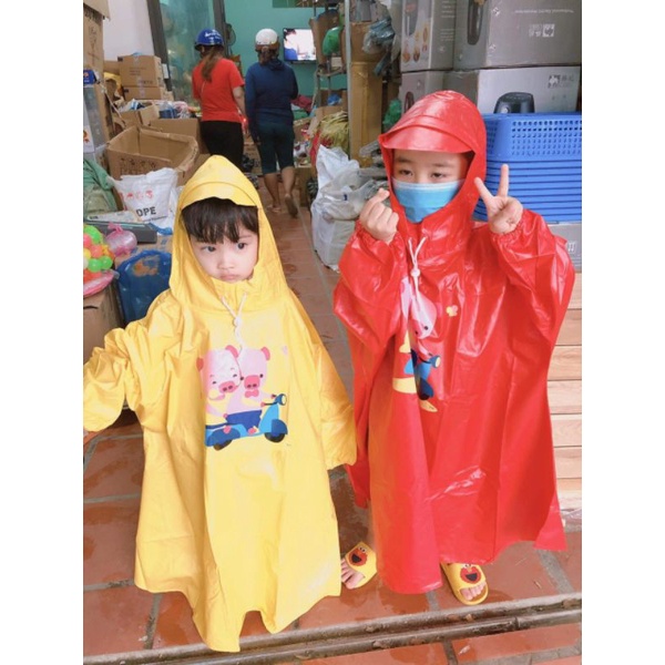 Áo mưa hoạt hình con heo
