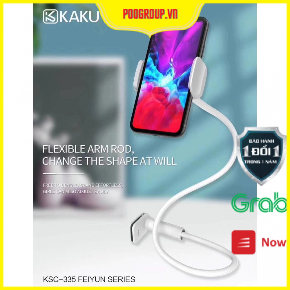 Giá đỡ kẹp xoay 360 dộ đa năng Kaku KSC-430 Giá đỡ kẹp bàn, thành giường cho điện thoại, máy tính bảng poogroup