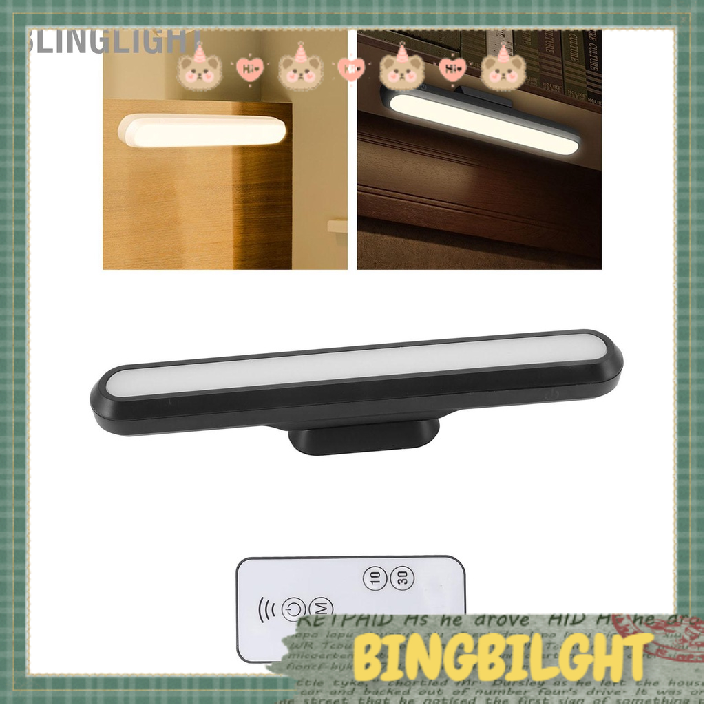 Blinglight Đèn LED để bàn có thể sạc lại USB Thanh đèn từ tính đọc sách Màu đen mờ vô cấp Pin hoạt động cảm ứng
