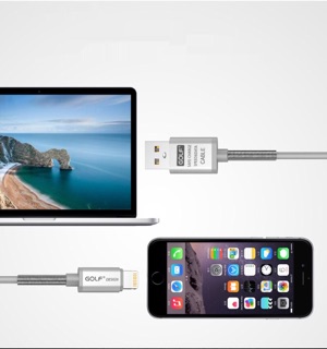 Cáp sạc nhanh + data nhanh dành cho iphone GOLF
