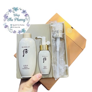 SỮA RỬA MẶT TÁI SINH WHOO RADIANT CLEANSING FOAM  200ml + 50ml (tách set)