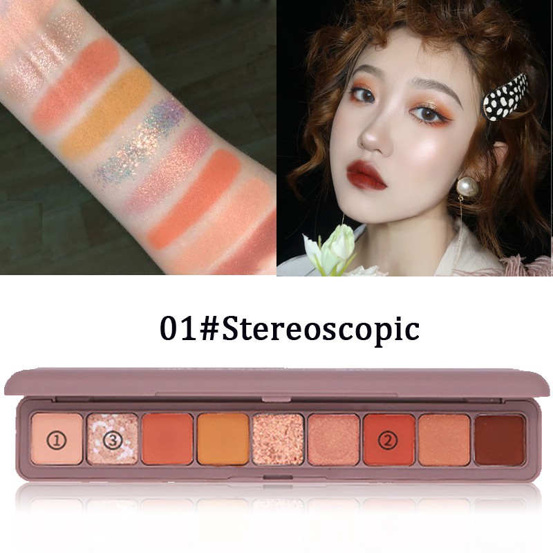 [Hàng mới về] Bảng phấn mắt Lameila 9 màu không thấm nước lâu trôi chất lượng cao | BigBuy360 - bigbuy360.vn