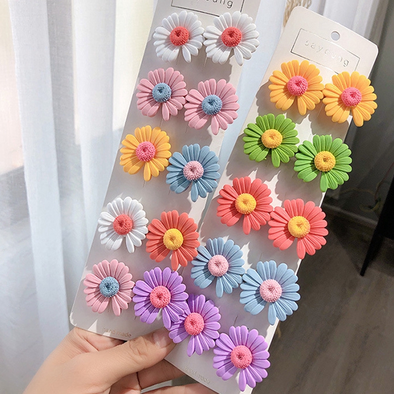 Kẹp Tóc Hình Hoa Cúc Xinh Xắn Dành Cho Bé Gái