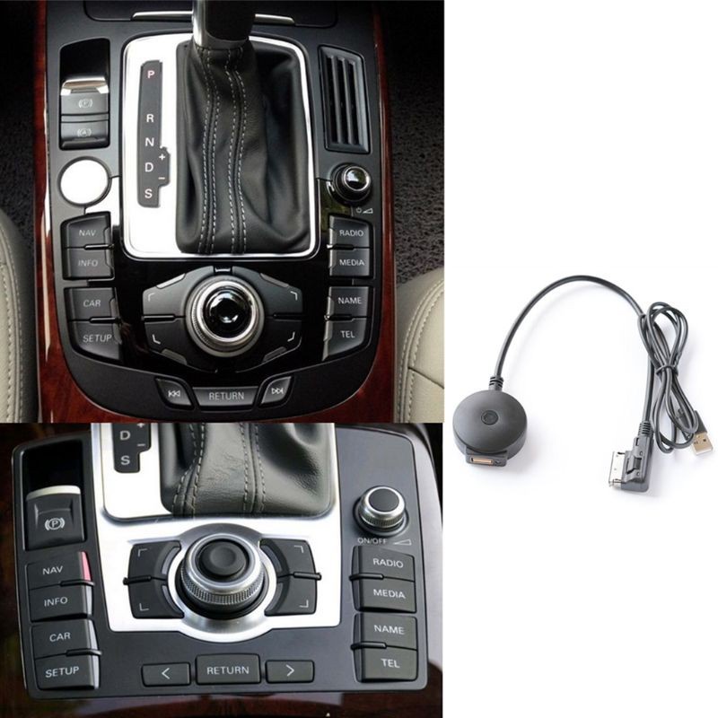Cáp Nhận Tín Hiệu Âm Thanh Bluetooth Aux Kèm Đầu Nối Usb Cho Vw Audi A4 A5 A6 Q5 Q7 S4 S5