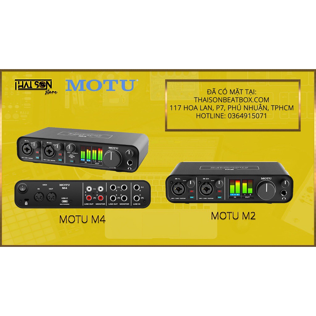 Card Âm Thanh MOTU M4 - Chất lượng tốt nhất tầm trung
