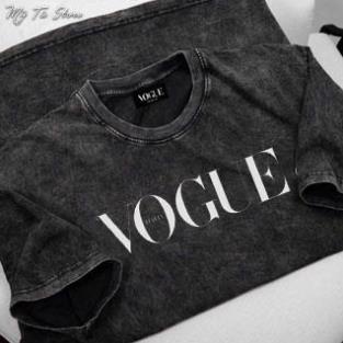 Áo thun tay lỡ VOUGUE, áo phông Unisex nam nữ chất Cotton Form Rộng