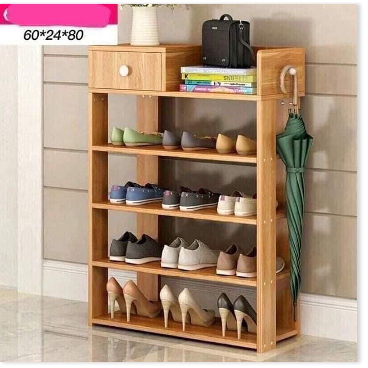(Có ảnh thật) Kệ Giày Dép Bằng Gỗ 5 Tầng (MSP: 170159)