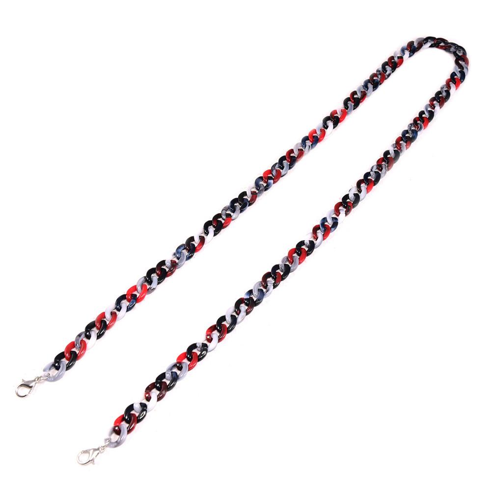 Dây Xích Đeo Mắt Kính 72cm Bằng Acrylic Họa Tiết Da Báo