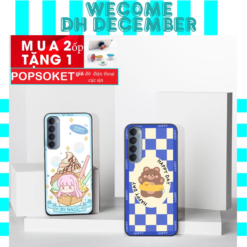 Ốp lưng Oppo RENO 4 / RENO 4 PRO  in hình 3D gấu mới nhất - sang - chảnh - ĐẸP- BỀN