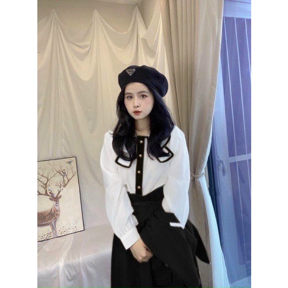 Áo Sơ Mi Nơ Công Sở Bigsize 55kg Đến 100kg (M/L/XL/XXL)