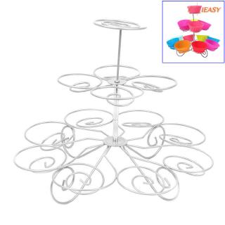 IE❤3 Tier Muffin Foldable Cupcake Cake Stand Wedding Birthday Display Tower Rack UK