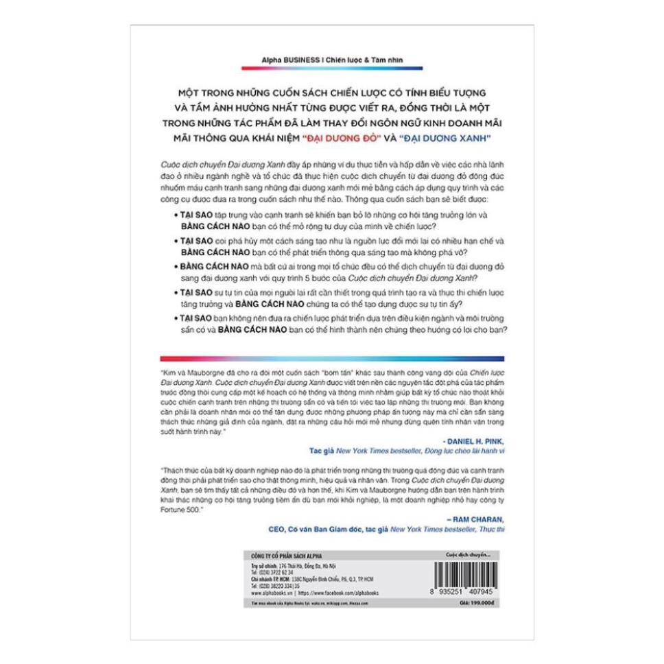 Sách - Cuộc Dịch Chuyển Đại Dương Xanh [AlphaBooks]