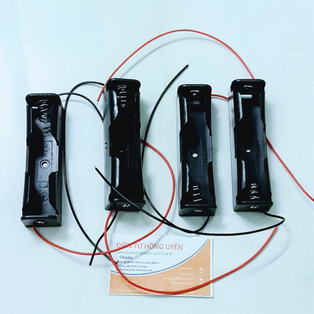 Combo 5 cái Đế 1 pin 18650. Hộp đế đựng 1 pin - Chuyên dùng chế sạc cell pin 18650 bằng mạch sạc 1S TP4056