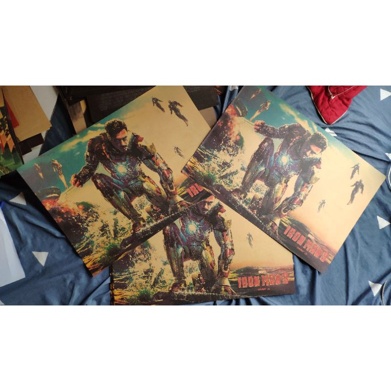 Poster Tranh Ironman treo trường, trang trí, làm quà tặng